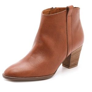 Madewell Billie Ankle Boots Leather Cognac sz 6.5